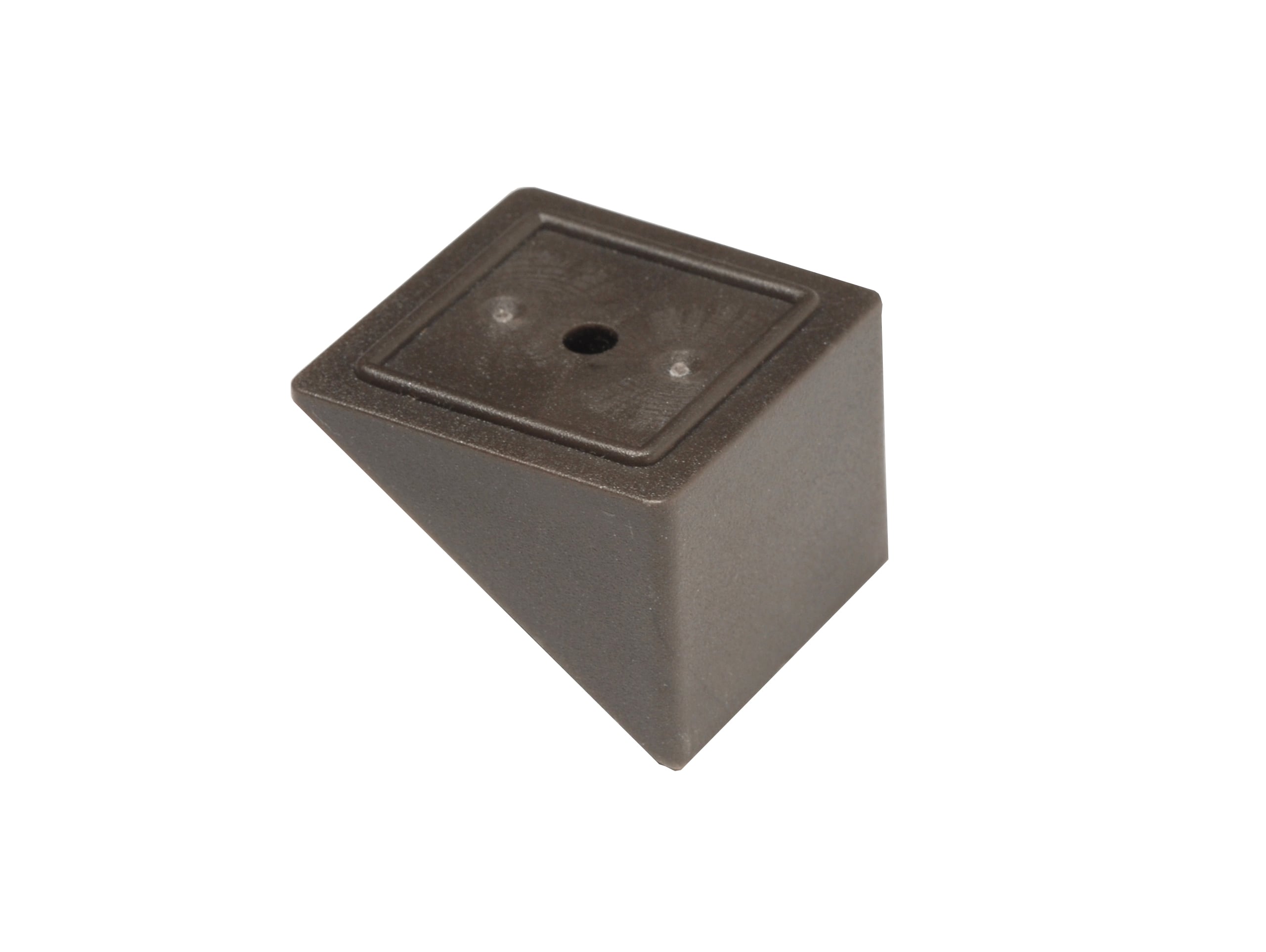 A single green leaf against a white background.