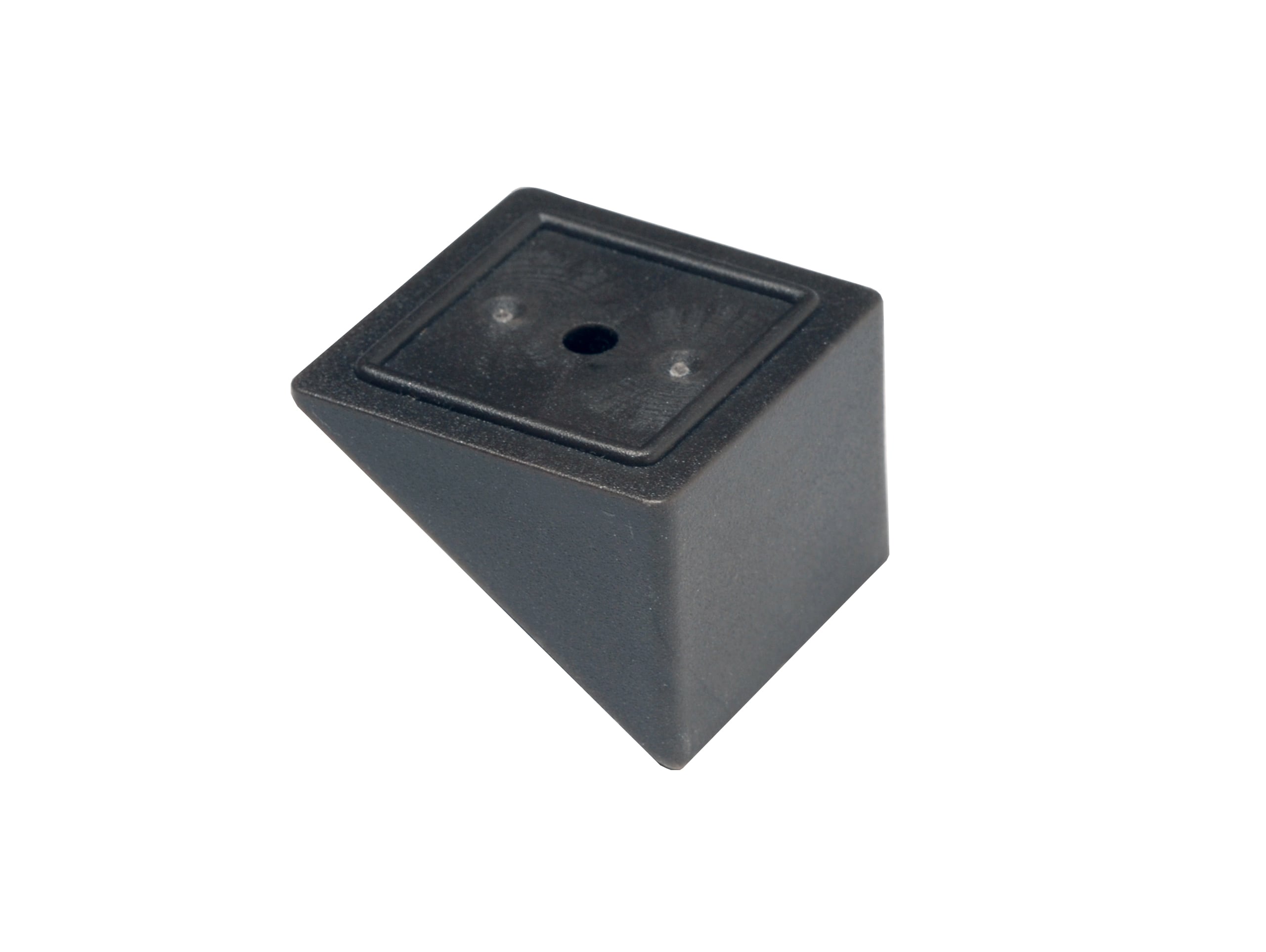 A single green leaf against a white background.