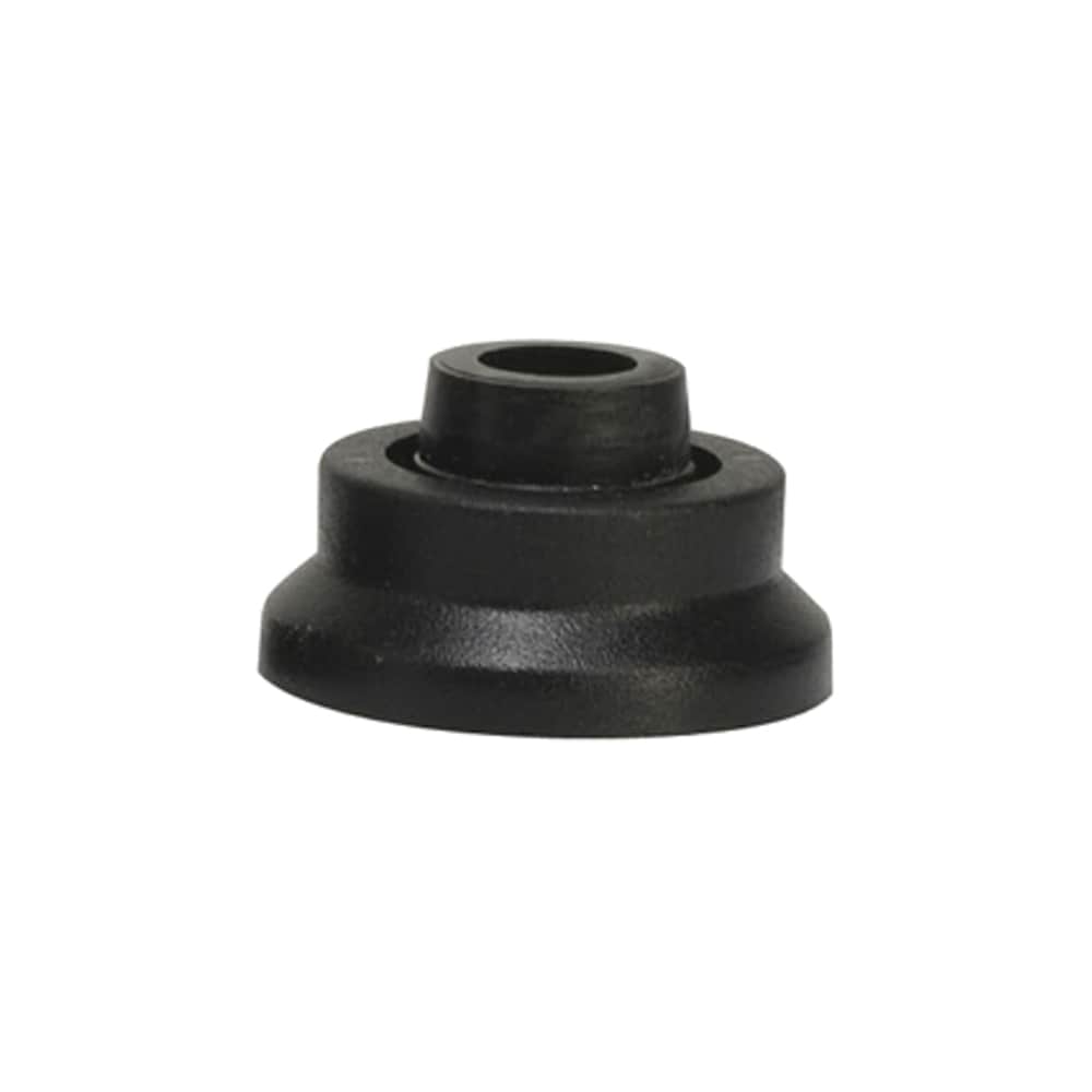 A single green leaf against a white background.