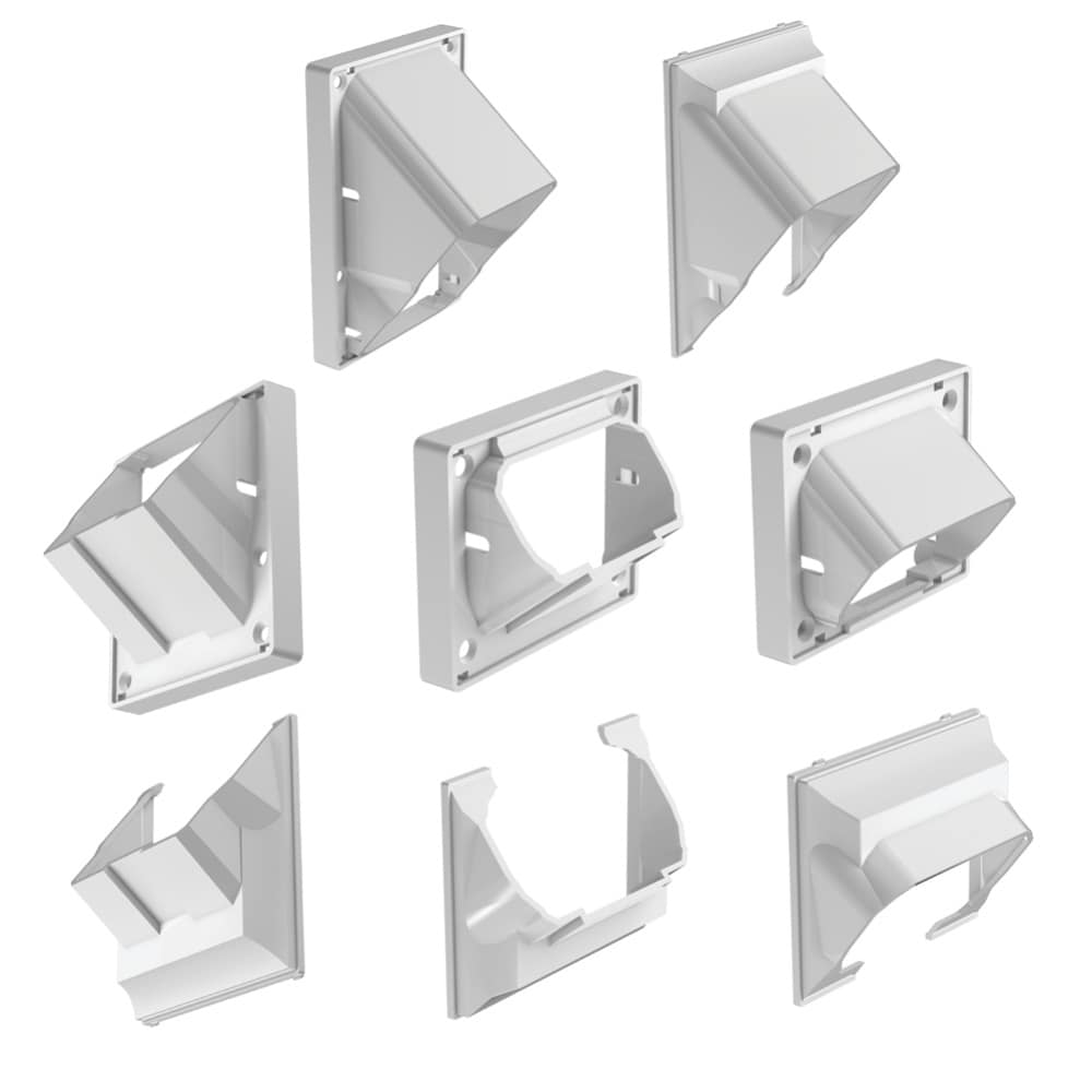 A single green leaf against a white background.