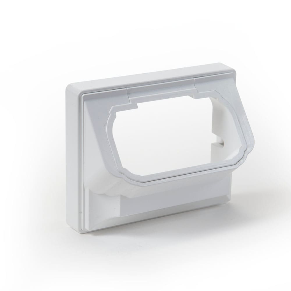 A single green leaf against a white background.