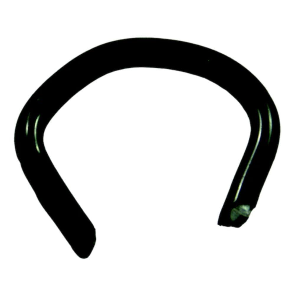 A single green leaf against a white background.