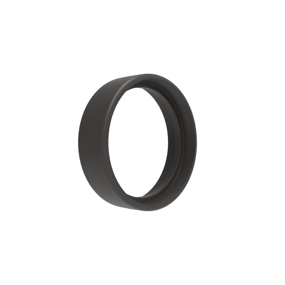 A single green leaf against a white background.