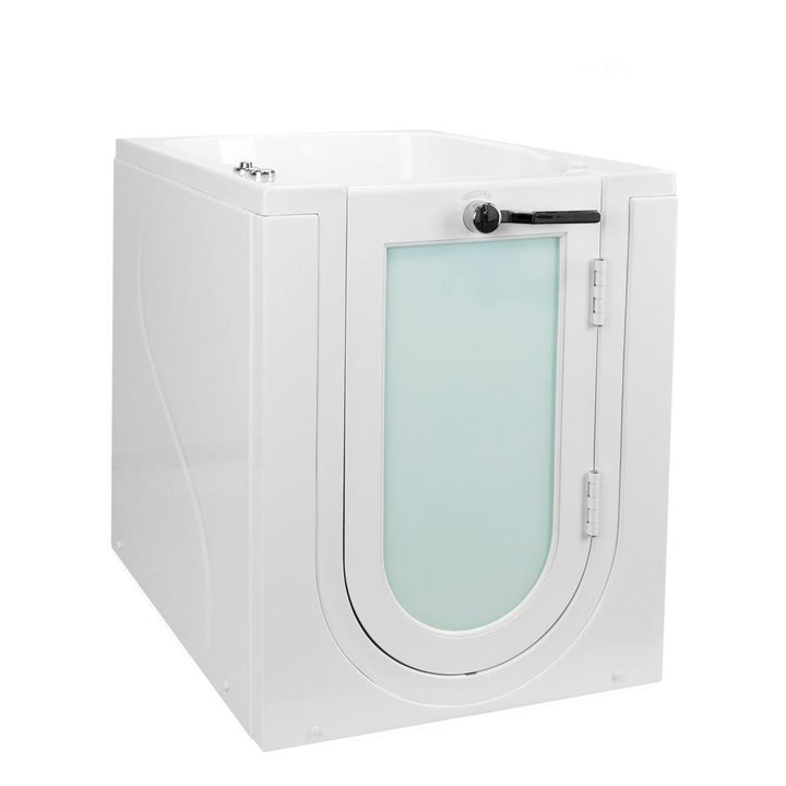 Front Entry 32 in. Acrylic Walk-In Whirlpool Bathtub in White with Right Hand Outward Swing Door and 2 in. Single Drain - Super Arbor