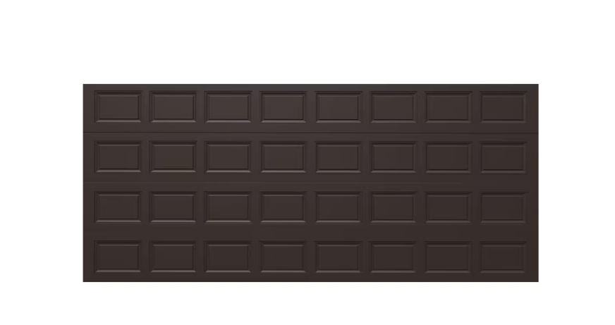 Wayne Dalton Classic Steel Model 8000 16-ft x 7-ft Brown Double