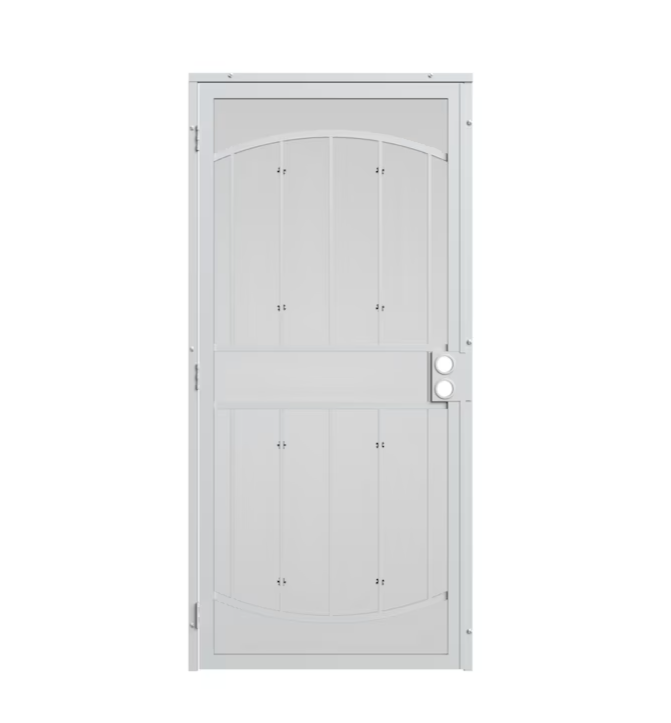 Gatehouse Gibraltar 36-in X 81-in White Steel Surface Mount Security D ...