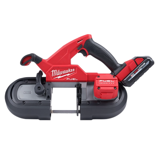 Milwaukee M18 FUEL 18-Volt Brushless Compact Dual-Trigger Band Saw Kit with Two HIGH OUTPUT CP3.0 Batteries
