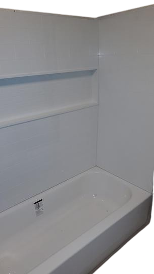 Aloha NexTile 30 in. x 60 in. x 74.5 in. Standard Fit Alcove Bath