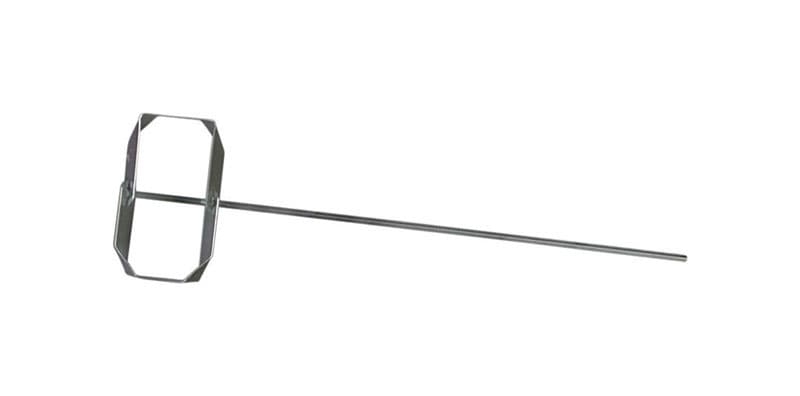 A single green leaf against a white background.