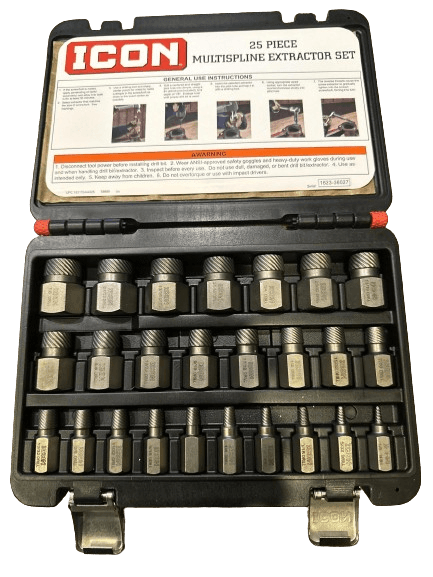 ICON Multi-Spline Screw Extractor Set, 25-Piece – Super Arbor