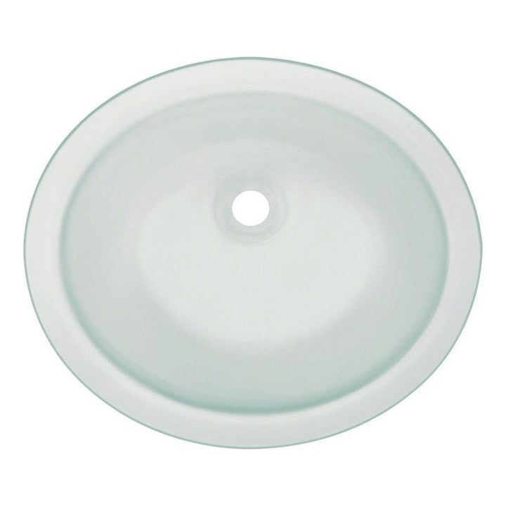 MR Direct Undermount Glass Bathroom Sink in Frost