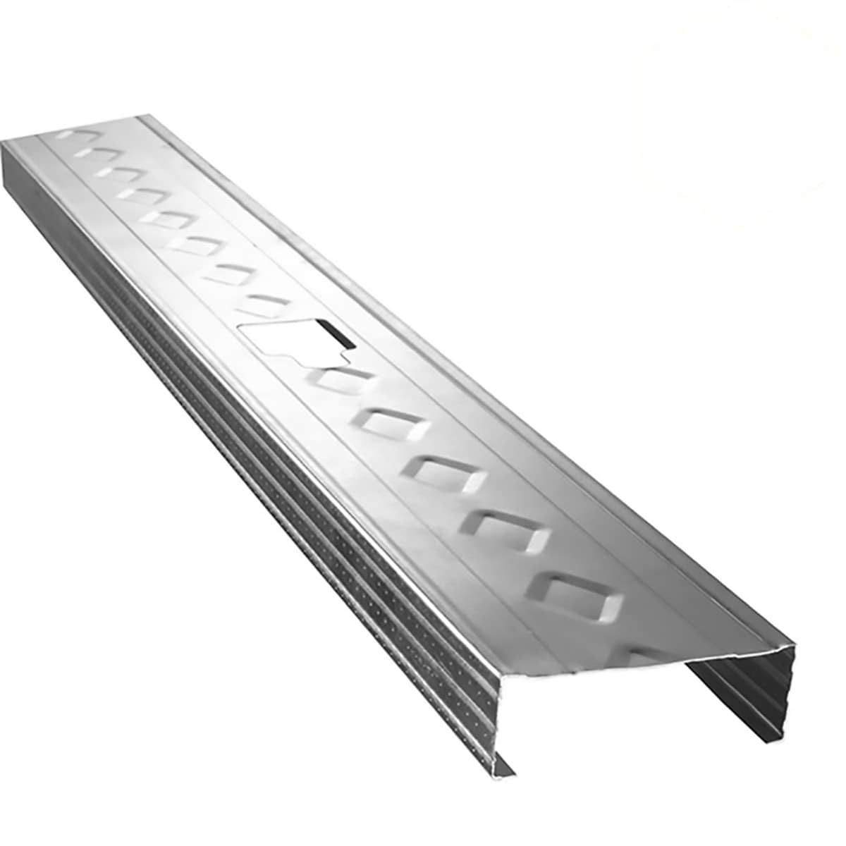 A single green leaf against a white background.