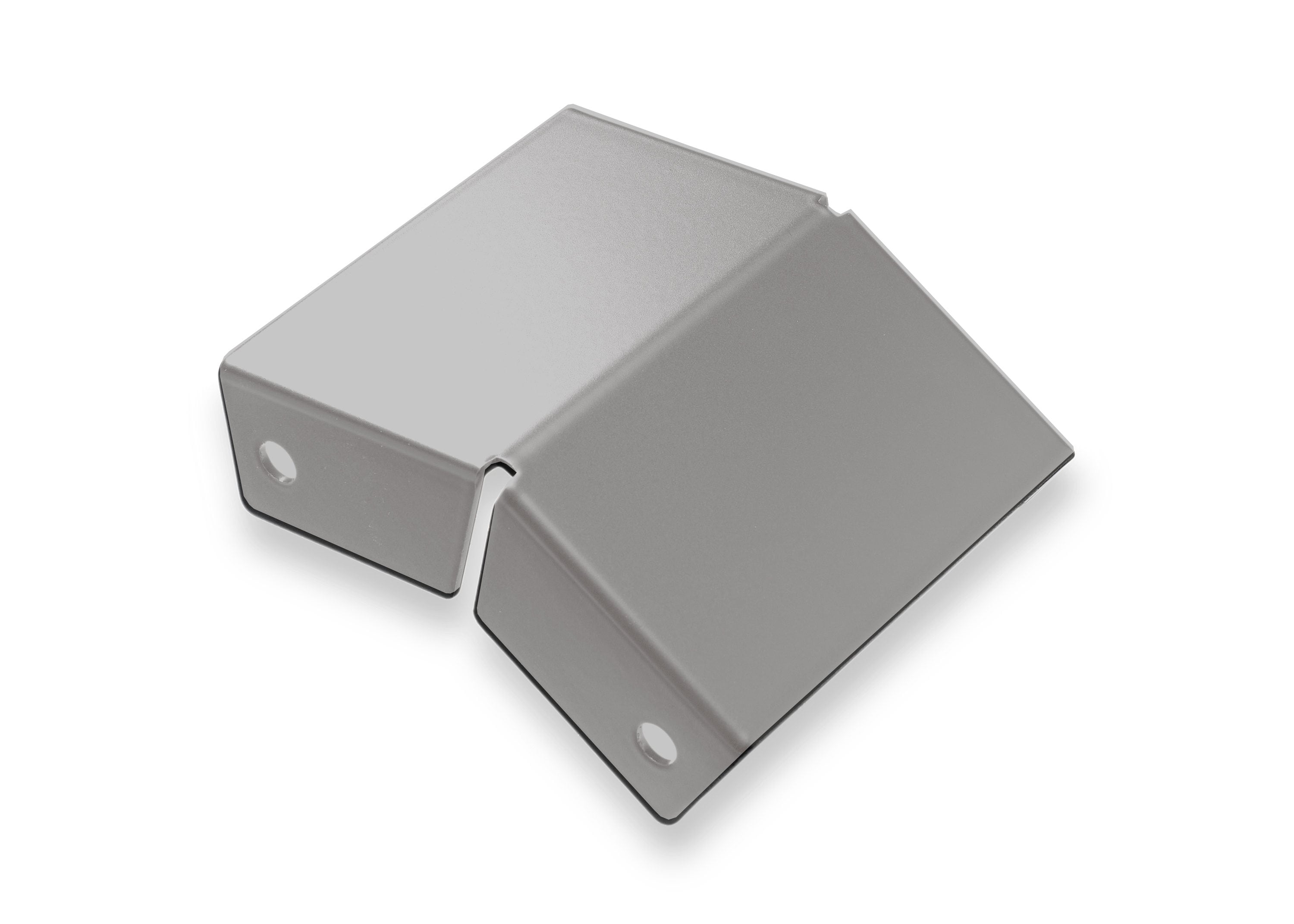 A single green leaf against a white background.