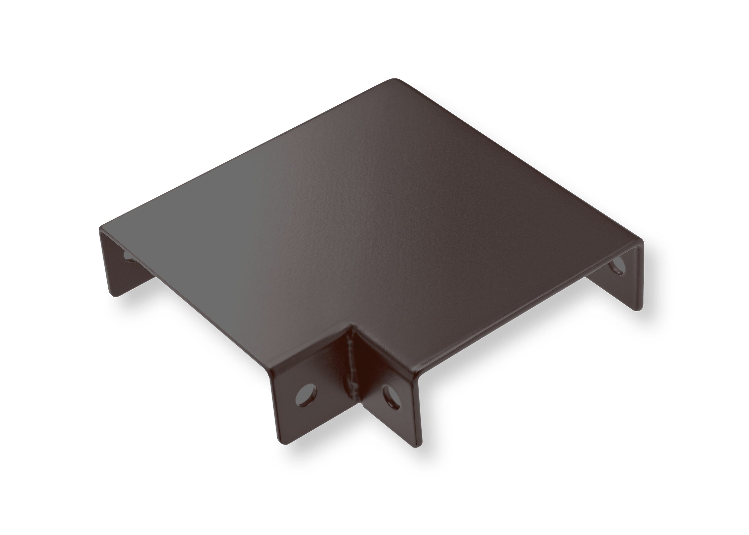 A single green leaf against a white background.