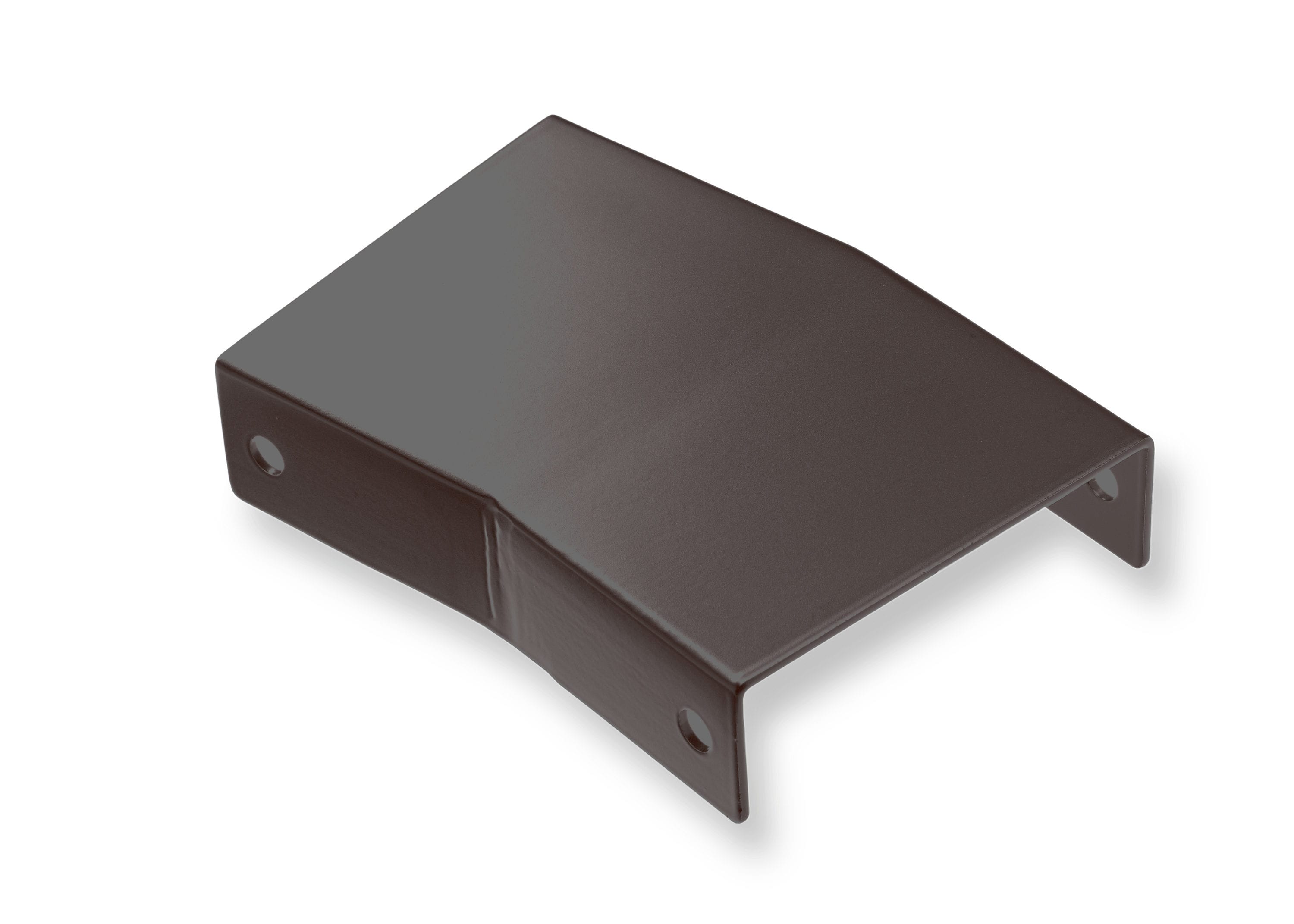 A single green leaf against a white background.