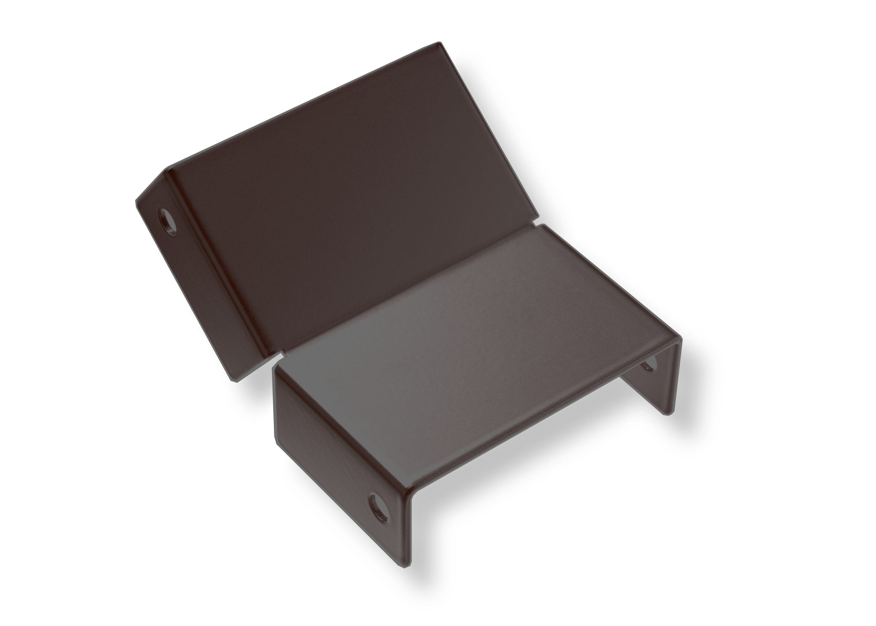 A single green leaf against a white background.