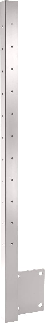 A single green leaf against a white background.