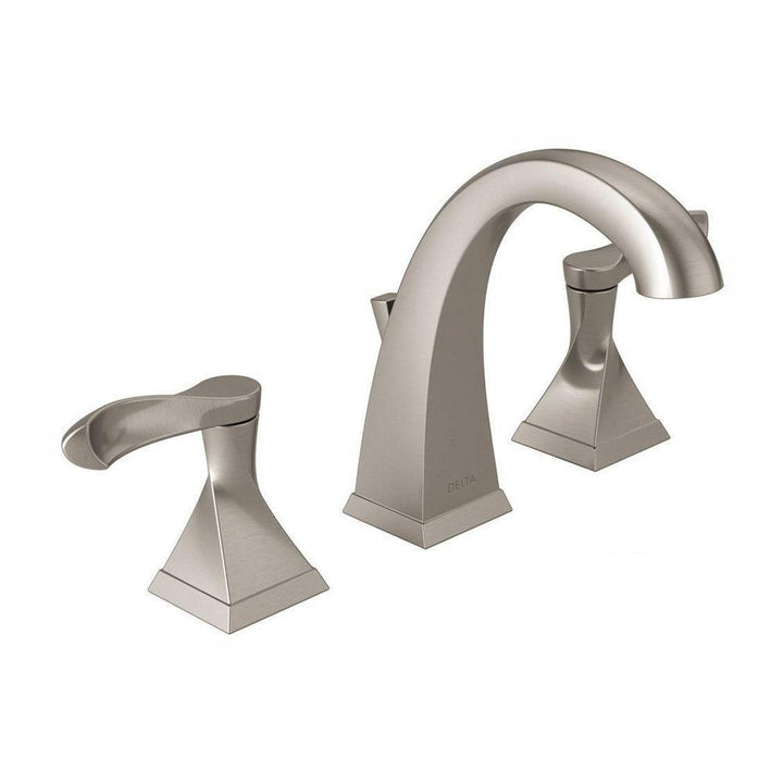 Everly 8 in. Widespread 2-Handle Bathroom Faucet in SpotShield Brushed Nickel - Super Arbor