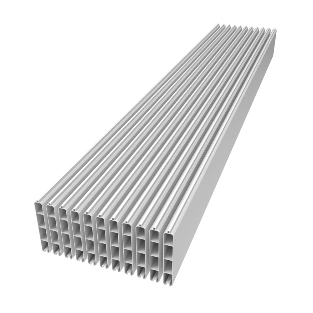 A single green leaf against a white background.