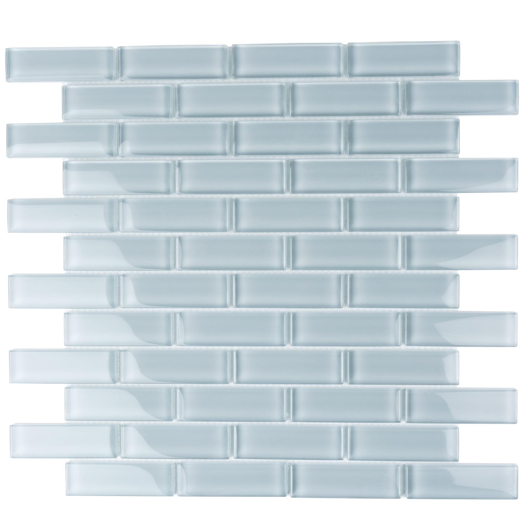 A single green leaf against a white background.