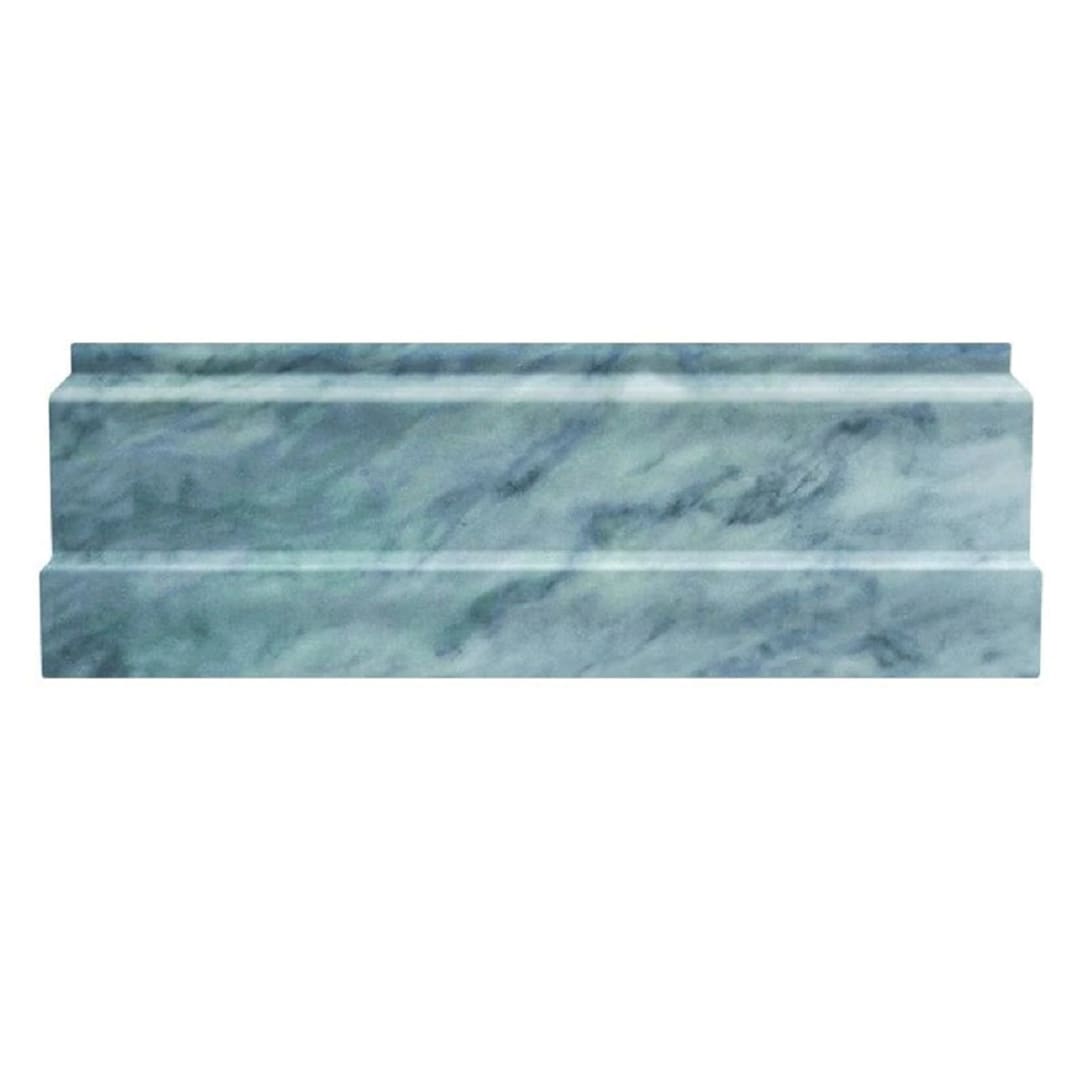 A single green leaf against a white background.