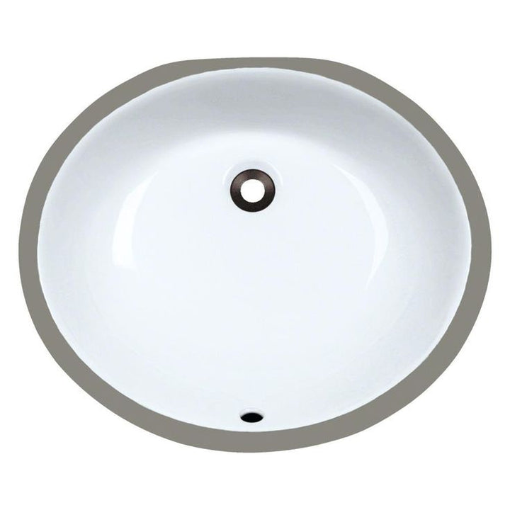 MR Direct Undermount Porcelain Bathroom Sink in White