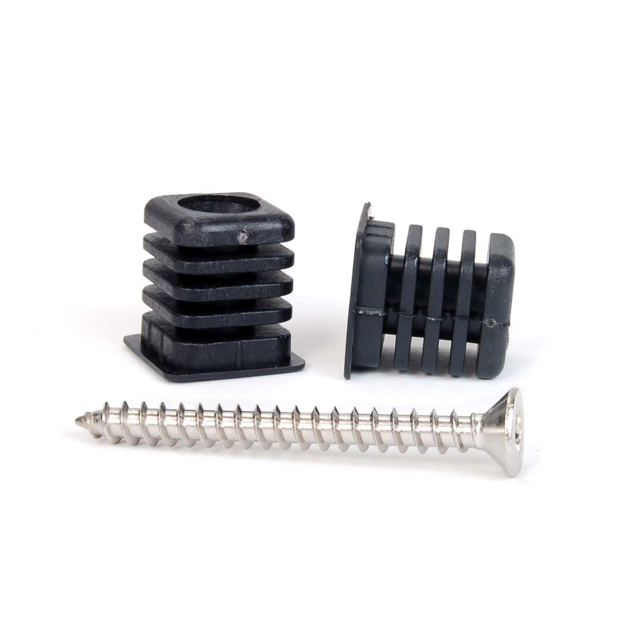 A single green leaf against a white background.