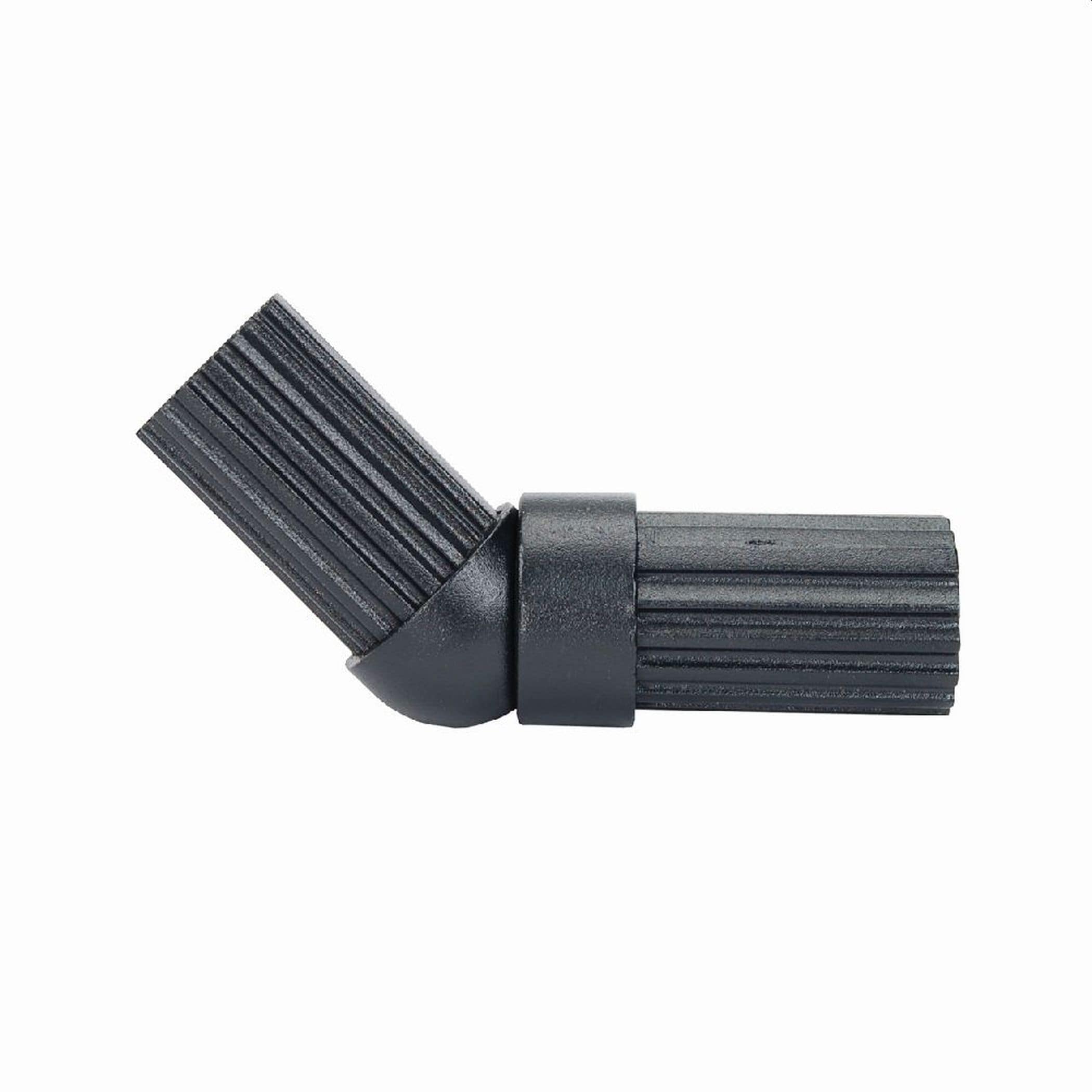 A single green leaf against a white background.