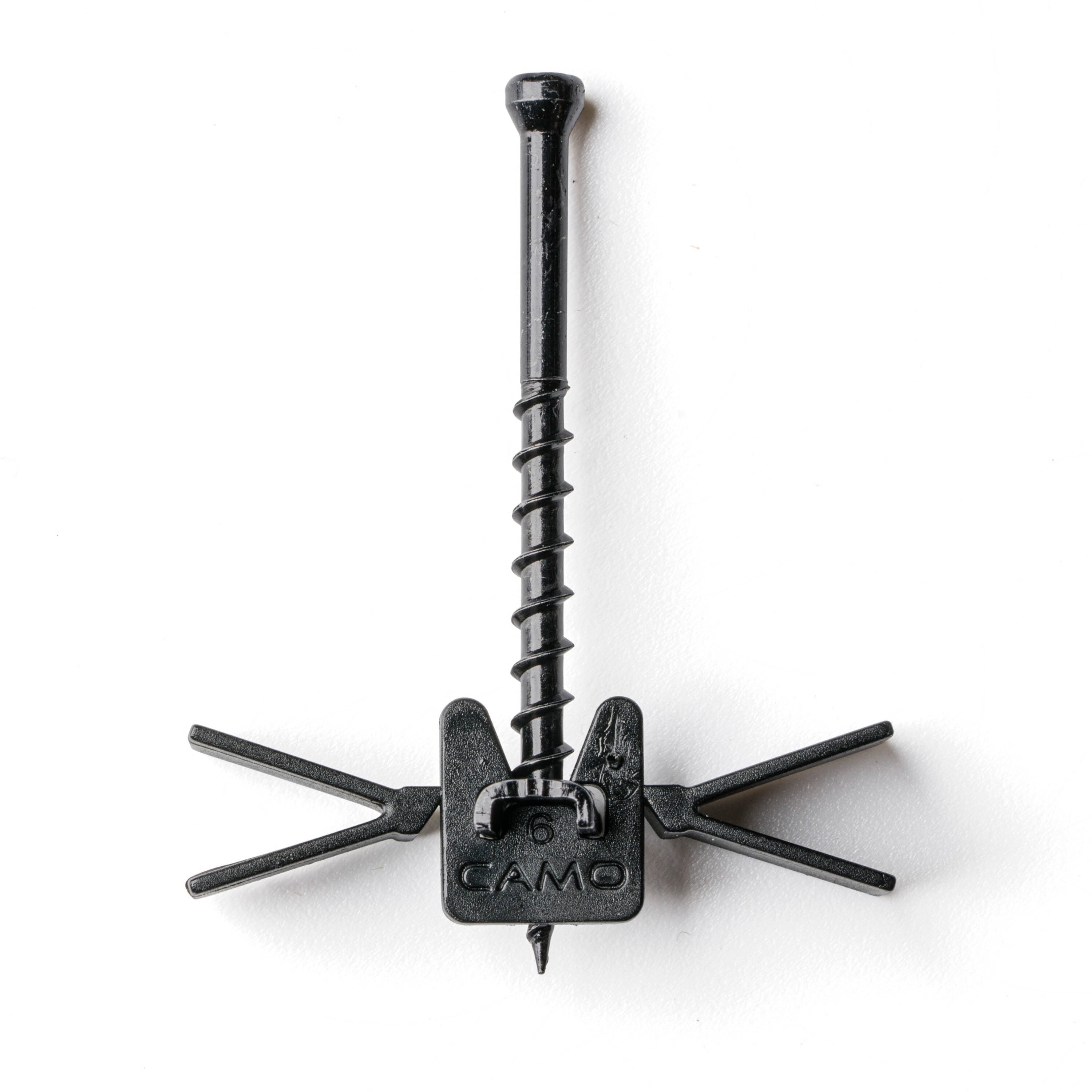 A single green leaf against a white background.