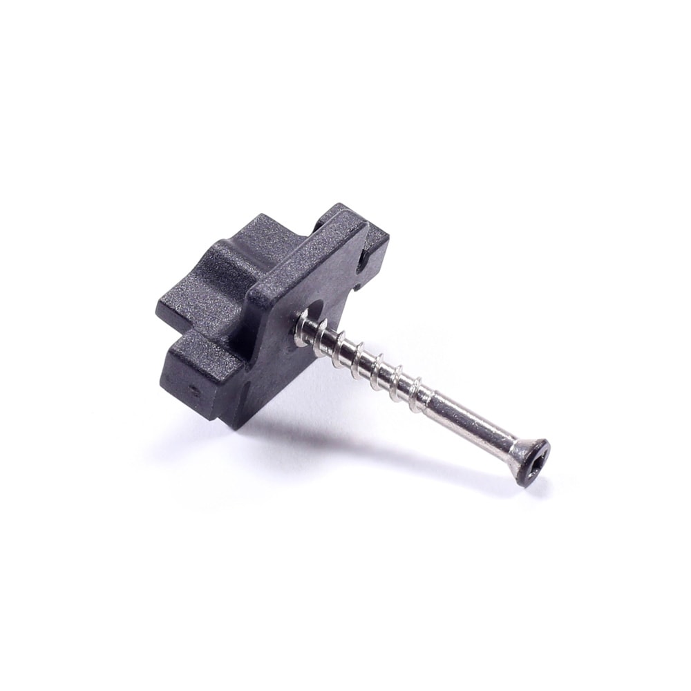 A single green leaf against a white background.