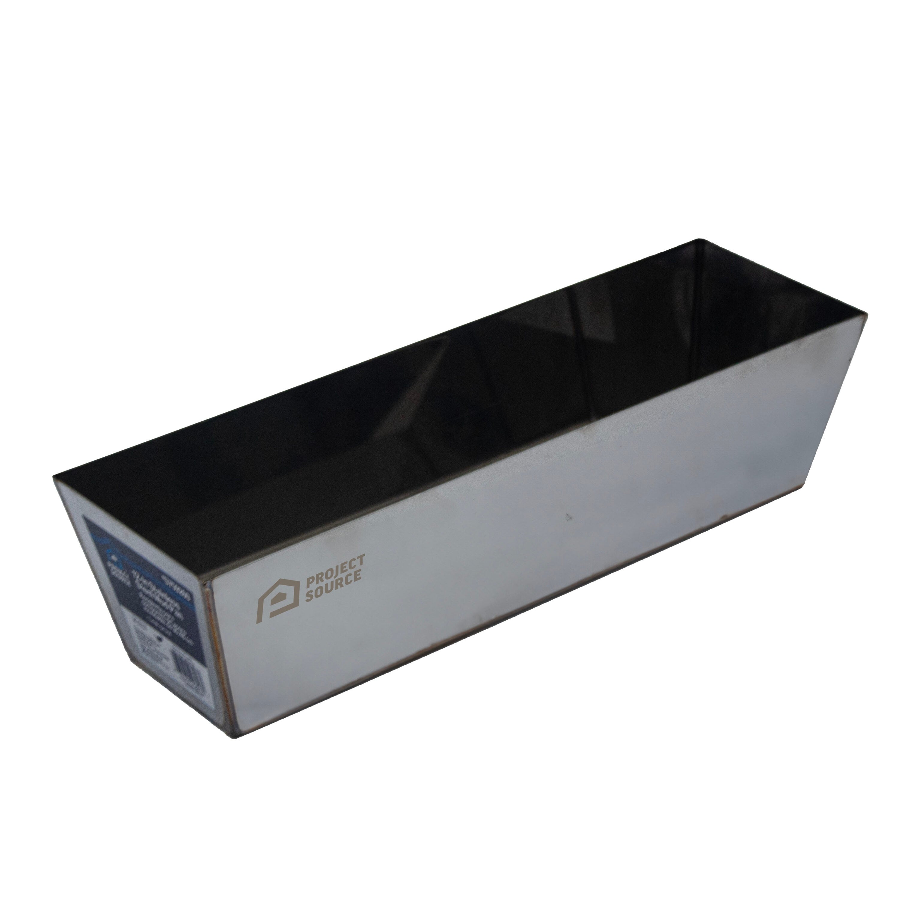 A single green leaf against a white background.