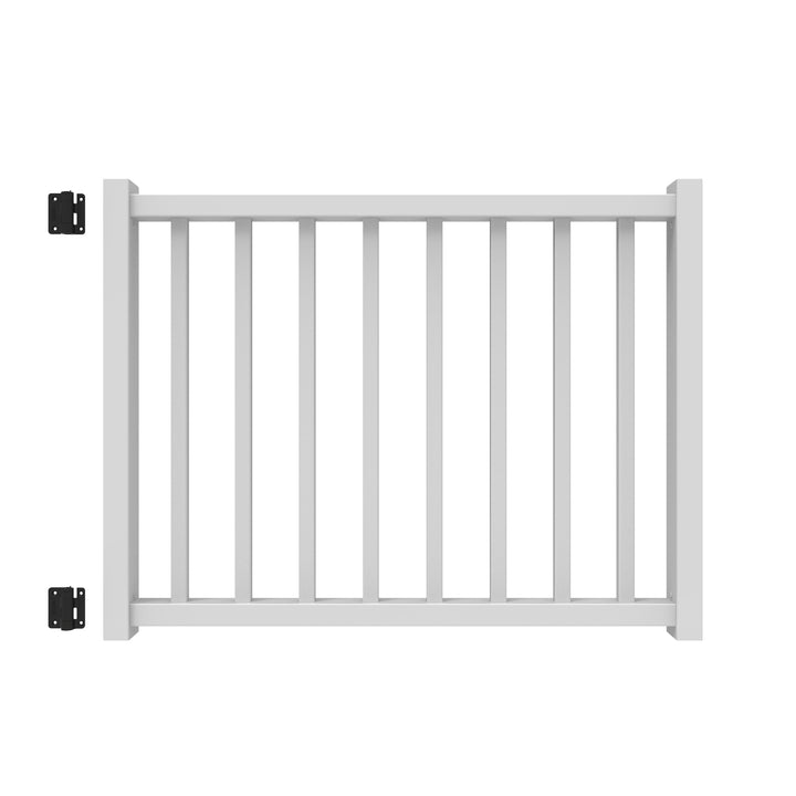 Freedom Camden 48-in L x 36-in H White Composite Deck Railing Gate (Assembly Required)