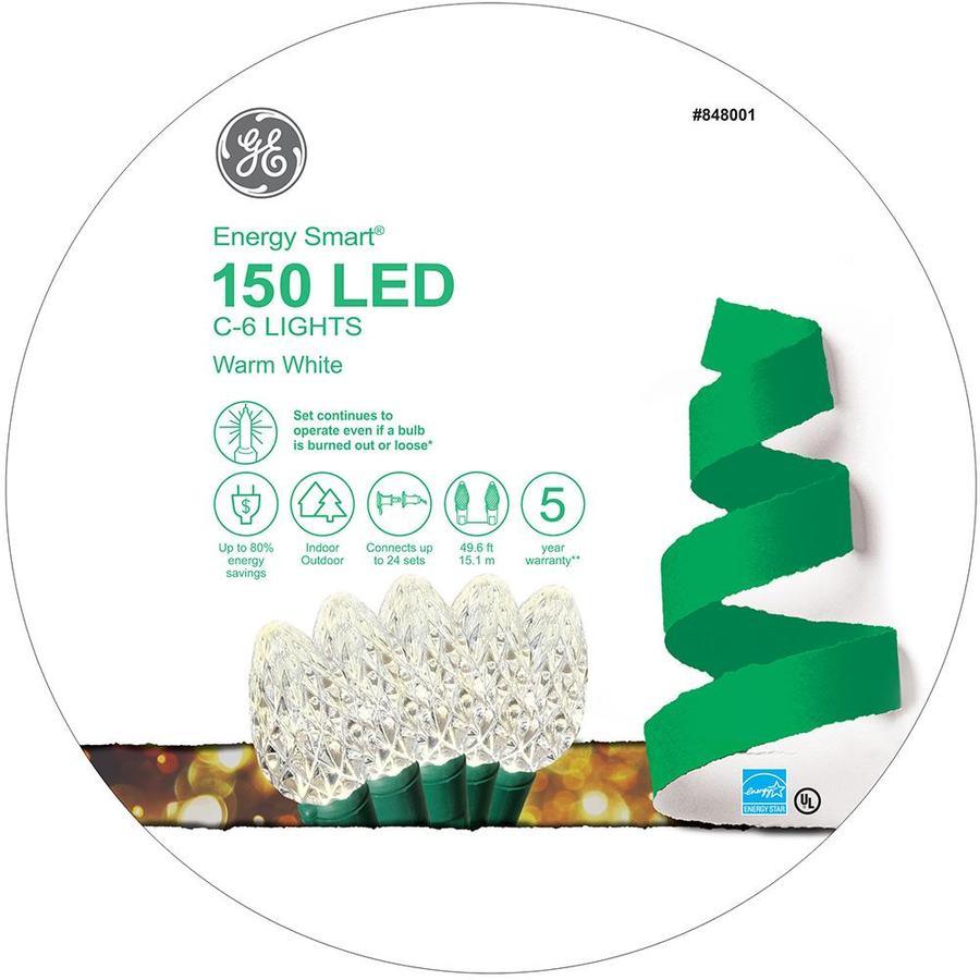GE Energy Smart 150-Count 49.6-ft Warm White LED Plug-In Christmas Str –  Super Arbor, image size:900x900