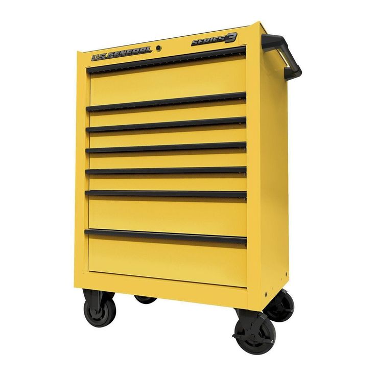U.S. GENERAL 27 in. x 22 in. Roll Cab, Series 3, Yellow – Super Arbor