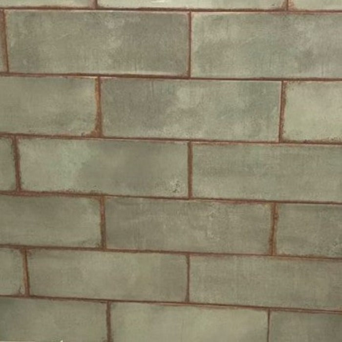 A single green leaf against a white background.