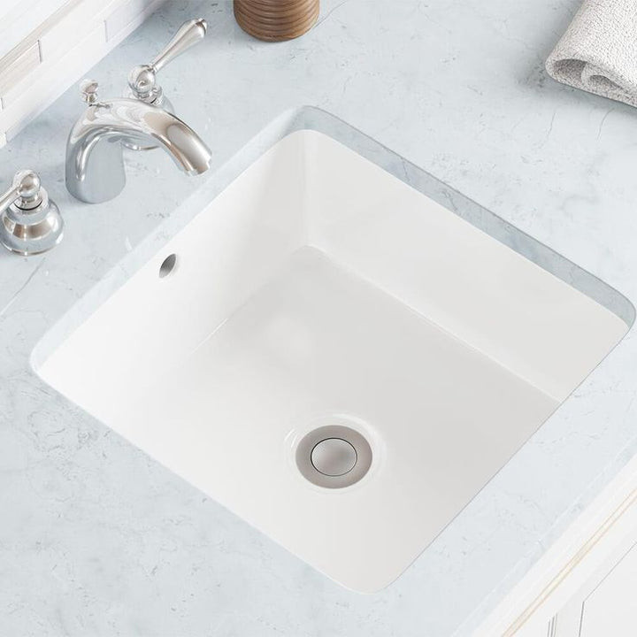 MR Direct Undermount Porcelain Bathroom Sink in White