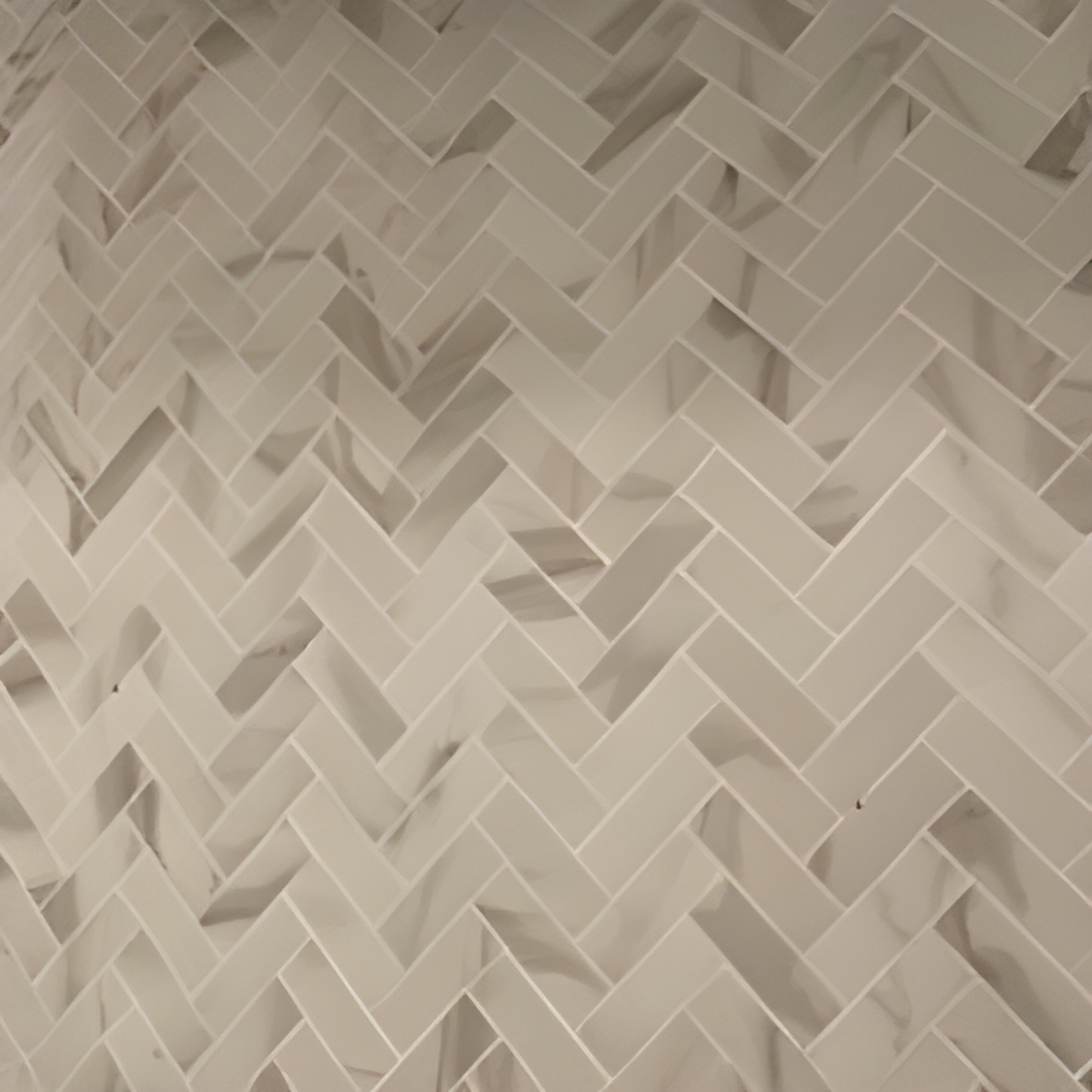 Avante Bianco 12 in. x 15 in. Herringbone Matte Porcelain Floor and Wa ...