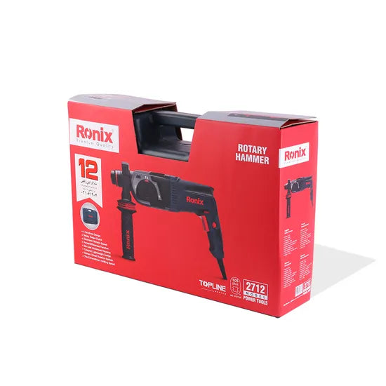 Ronix 2712 720W Power 26mm Rotary Hammer for Concrete Tile Wall Stones Rotary Hammer Drill Multi-Functional Hammer Drill