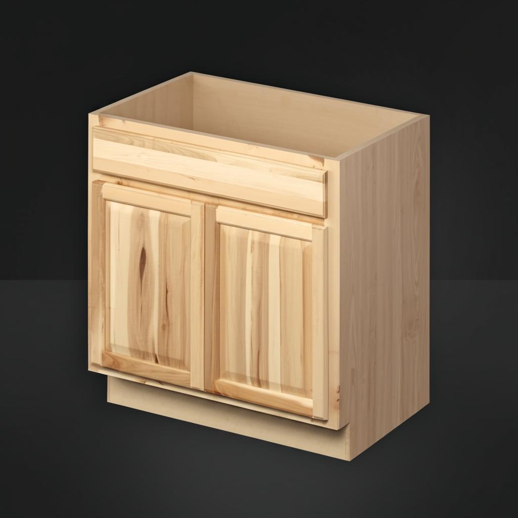 Hampton Bay Natural Hickory Sink Base Kitchen Cabinet - 36 in. – Super ...