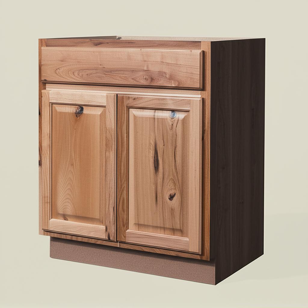 Hampton Bay Natural Hickory Sink Base Cabinet - 30" W x 24" D x 34.5 ...
