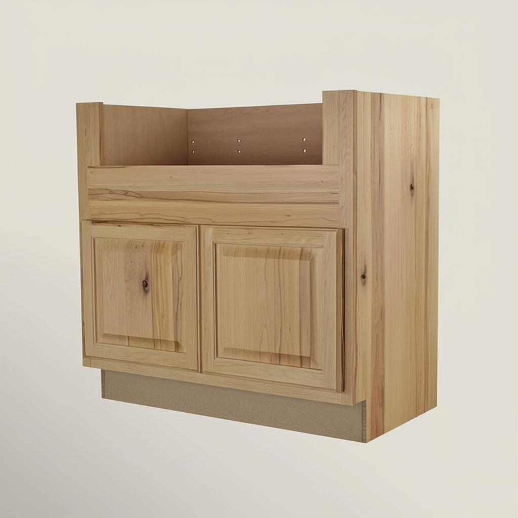 Hampton Bay 36-inch Natural Hickory Apron-Front Sink Base Cabinet ...