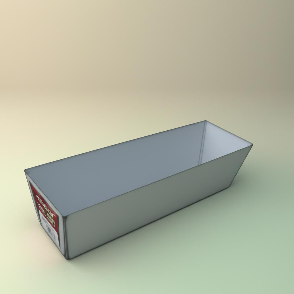 A single green leaf against a white background.