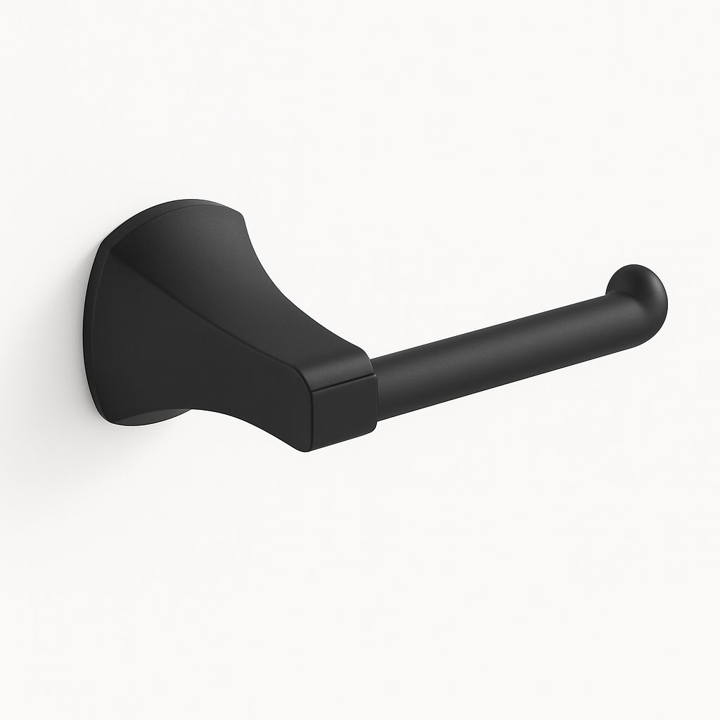 A single green leaf against a white background.