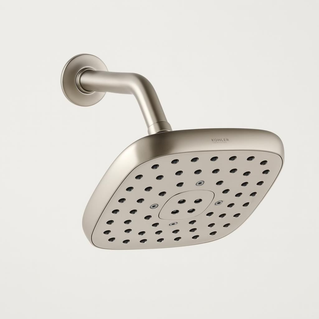 A single green leaf against a white background.