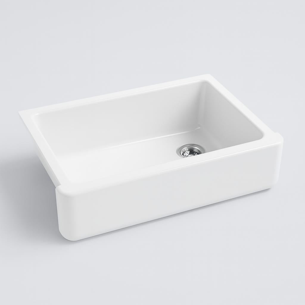 A single green leaf against a white background.