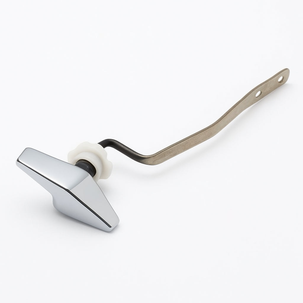 A single green leaf against a white background.