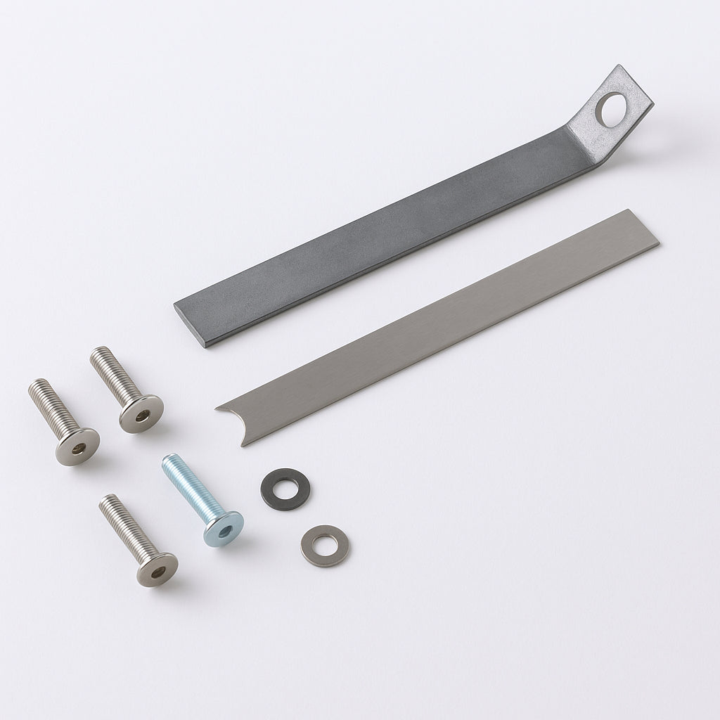 A single green leaf against a white background.