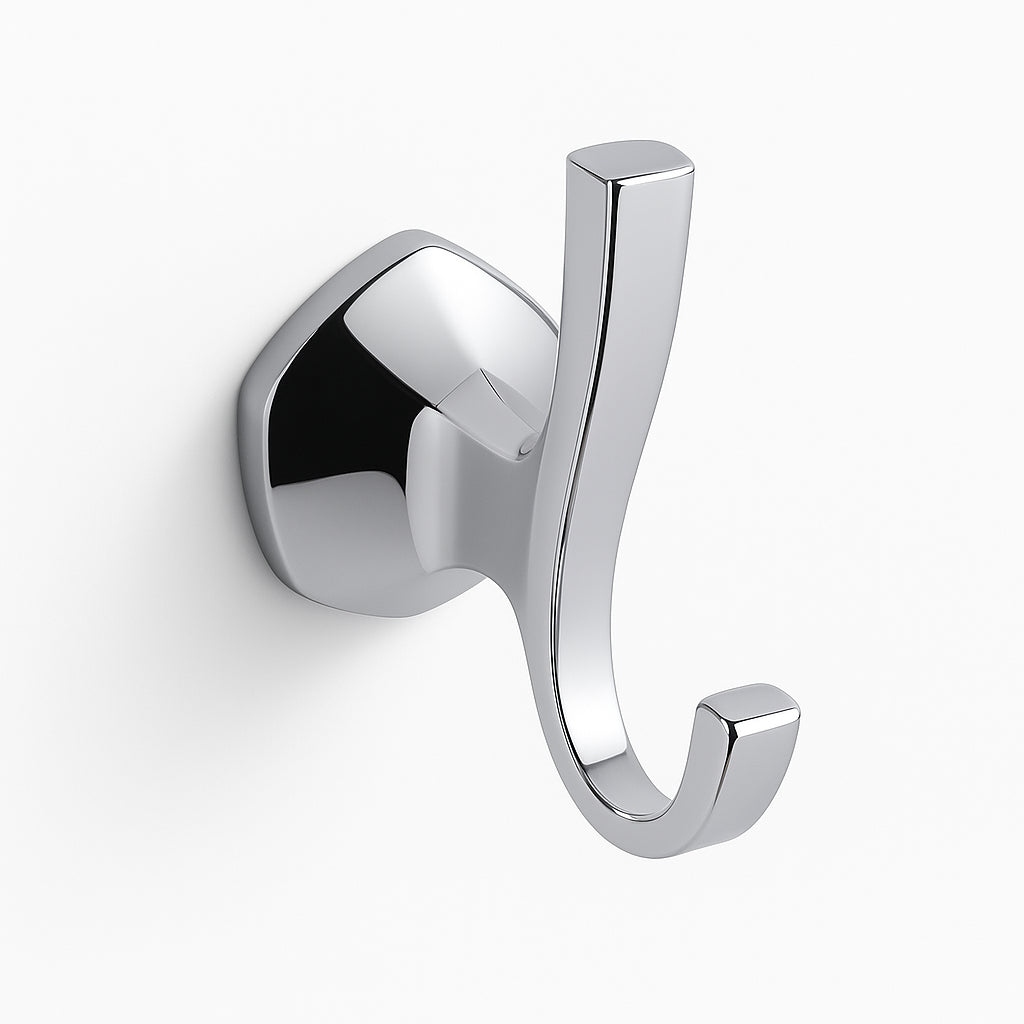 A single green leaf against a white background.