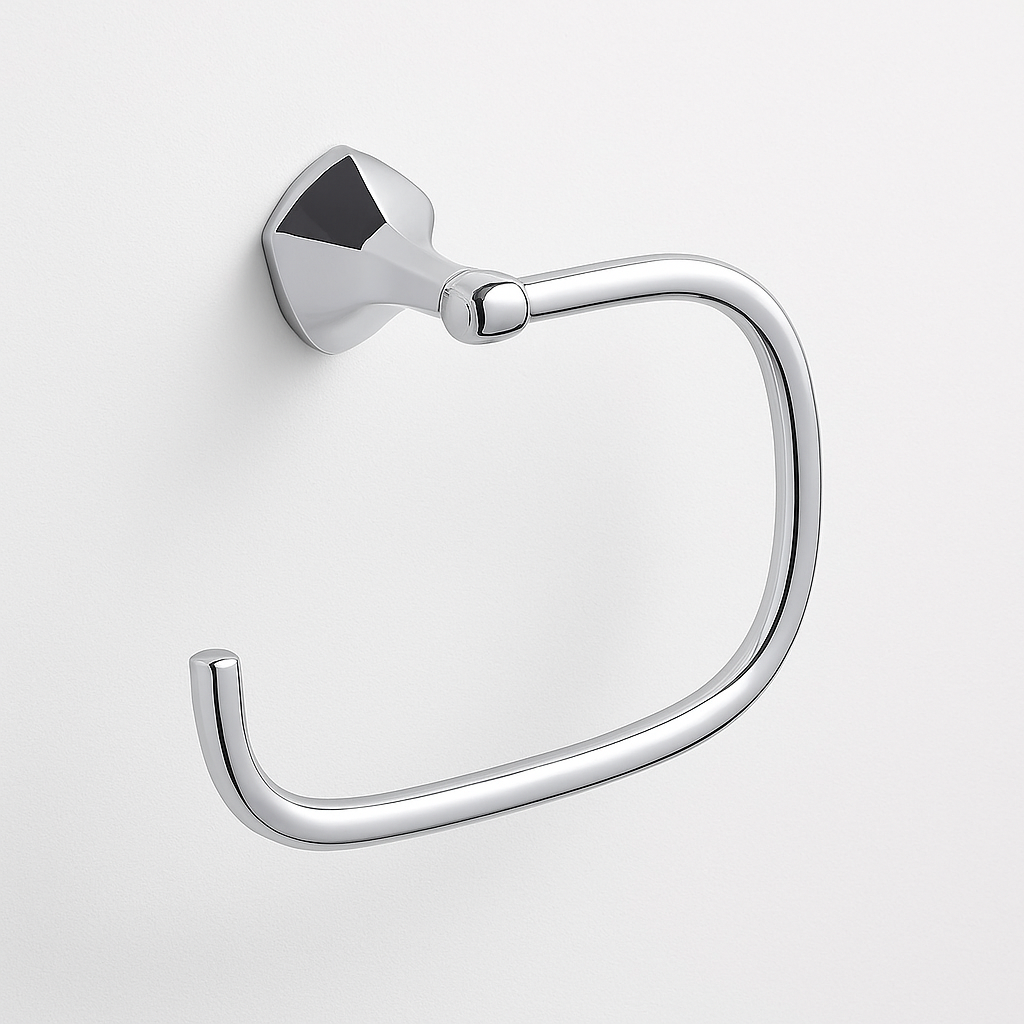 A single green leaf against a white background.