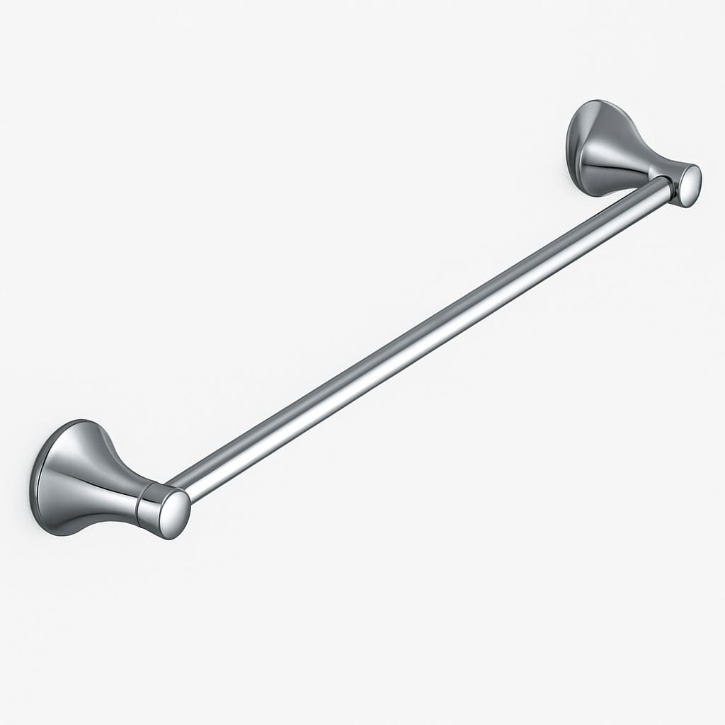 A single green leaf against a white background.